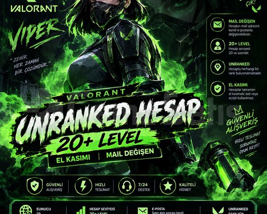 Unranked 20+ Level mail değişen hesap