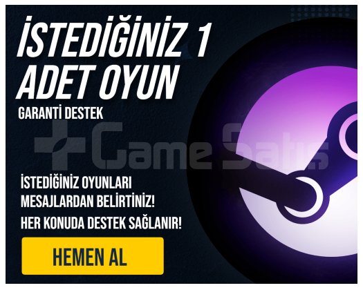 İstediğiniz 1 Oyun / Garanti - Destek