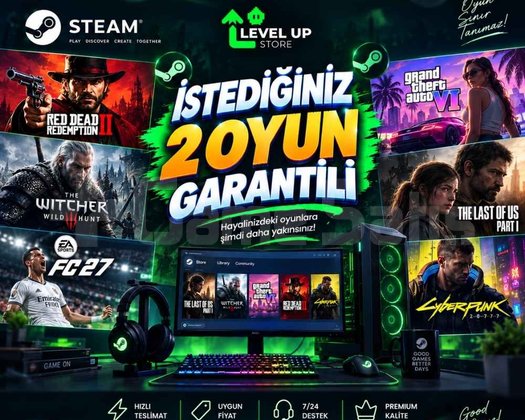 İSTEDİĞİNİZ 2 OYUN PC OTO TESLİM