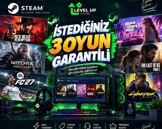İSTEDİĞİNİZ 3 OYUN PC OTO TESLİM
