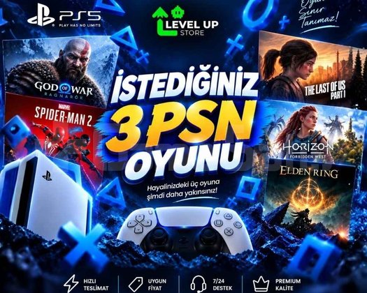 İstediğiniz 3 Playstation PSN Oyunu