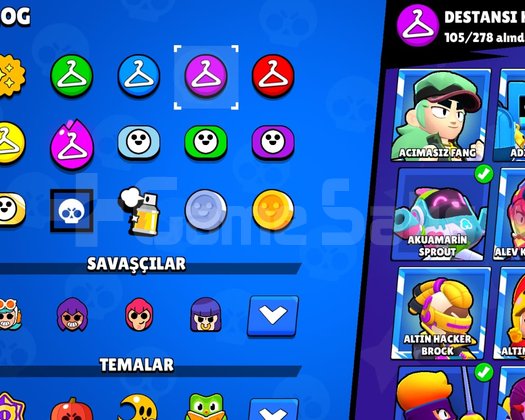 77 BİN KUPA EMEKTAR BRAWL STARS HESABI