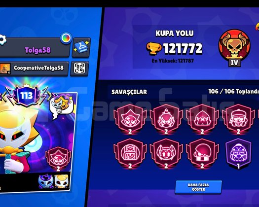 121K FULL KARAKTERLİ HESAP