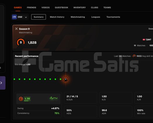 FACEİT 9 LEVEL + 7 MADALYA + 20K SEÇKİN