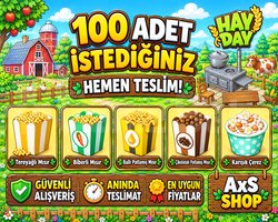 100 Adet Seçeceğiniz Patlamış Mısırlar