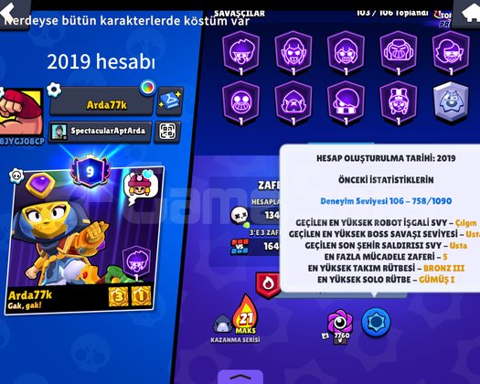 2019 hesabı