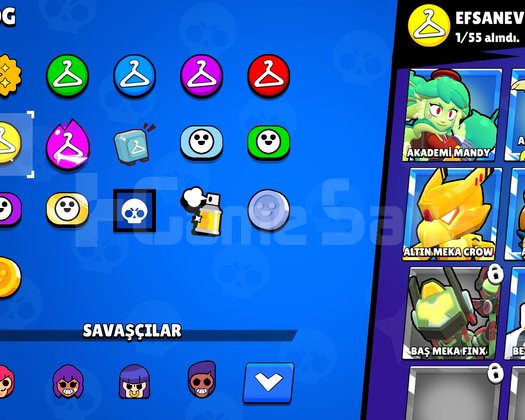 Brawl Stars 9K Kupa hesap 99 Kostüm