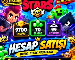 Brawl Stars 9K Kupa hesap 99 Kostüm