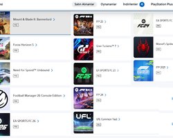 F1 25 + EA FC 26 + GT7 + RDR2 dolu hesap