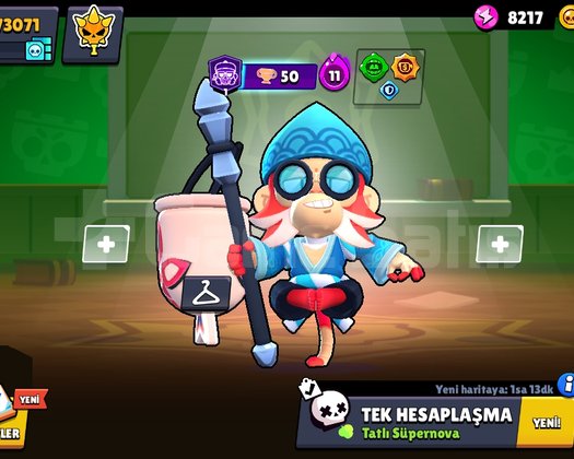 73K Brawl stars bol kostümlü hesap