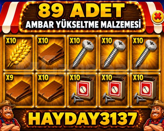 89 ADET AMBAR YÜKSELTME MALZEMESİ