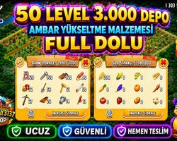 50 LEVEL 4000 AĞIL FULL AMBAR MALZEMELİ