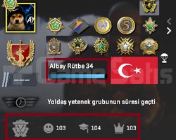 16 MADALYA TÜRK HESABI +20BİN TL OYUN!