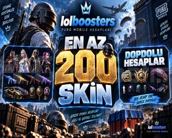 EN AZ 200 SKİN PUBGM RANDOM HESAP
