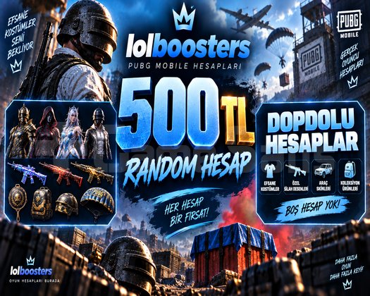 500 TL DOPDOLU RANDOMHESAP/ANINDATESLİM
