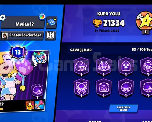 brawl stars kız hesabı bs