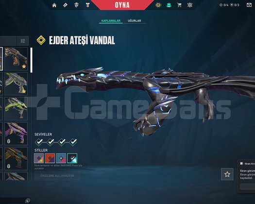 UYGUN 6 VANDAL SKİNLİ HESAP