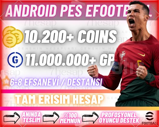 Android | 10200 COIN + 11M GP Tam Erişim
