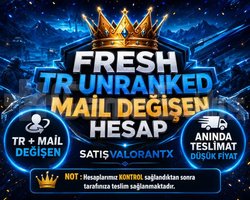 TR +20 LVL UNRANKED - MAİL DEĞİŞEN!
