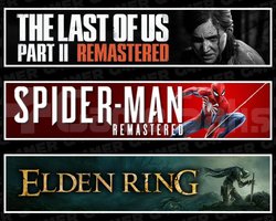 Last Of Us 2 +SpiderMan RE +Elden Ring