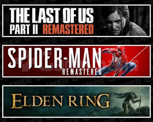 Last Of Us 2 +SpiderMan RE +Elden Ring