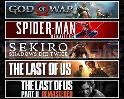 GOW +Spider 1 +Sekiro +TLOU1 +2