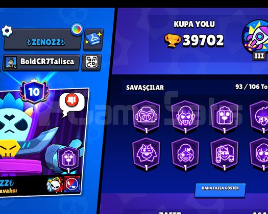 40K kupa +200 kostüm93/100karakter hesap
