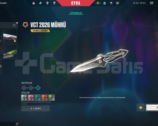 VCT 2026 MÜHRÜ ÇITIR DOLU FENASALLLL!!
