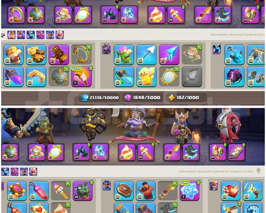 TH18COC | 87 EKİPMANLI MAX + UYGUN Fİ