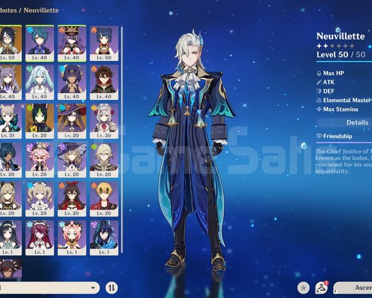 AR 34 EU Neuvillette + Xianyun + Gaming