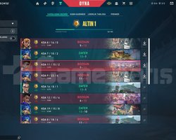 Gold 1 Hesap Düşük mmr