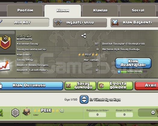Kaçmaz  10 Seviye Clan
