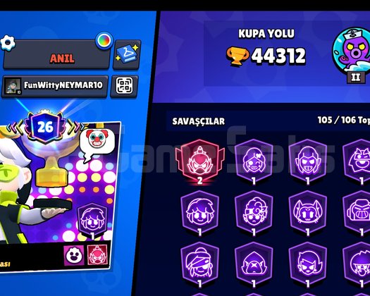 44000 kupalı 3 tane hesap baglıdır ucuz