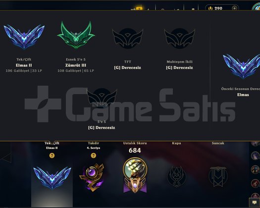 684 LEVEL FULL ŞAMPİYON ELMAS ELO!!