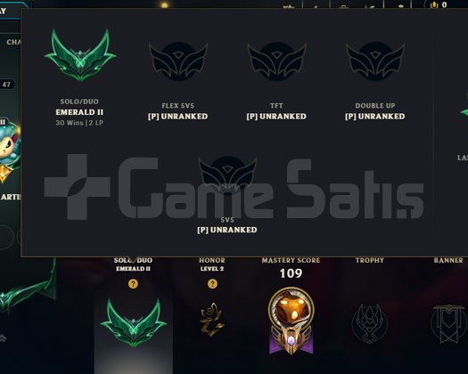 EUW EMERALD ZUMRUT 2 HESAP
