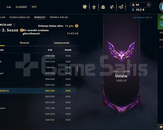 EUWEST 1000LP 56SKIN YÜKSEK WR HESAP