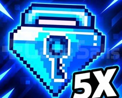 5X Blue Gems Lock