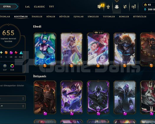 EUW 655SKİN 20İHTİŞAMLI KOSTÜM 420RENK