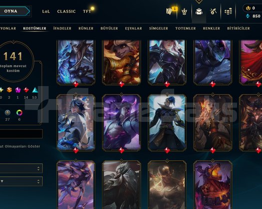 245 LEVEL / 106 SKİN / 135 HERO