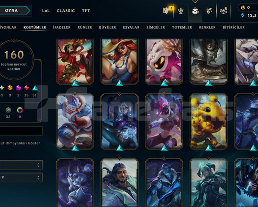 233 LEVEL / 125 SKİN / 154 HERO