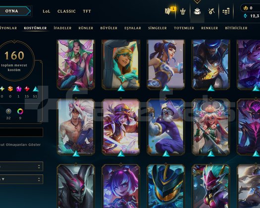 233 LEVEL / 125 SKİN / 154 HERO
