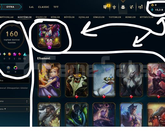 233 LEVEL / 125 SKİN / 154 HERO