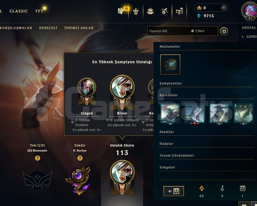 TR EFSANE 51 SKIN 104H HANDMADE UNRANKED
