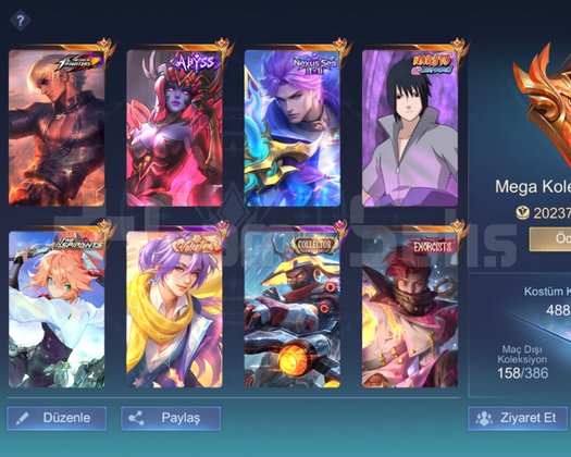 MAX 1111 YILDIZ EFSANE RANK HESABI