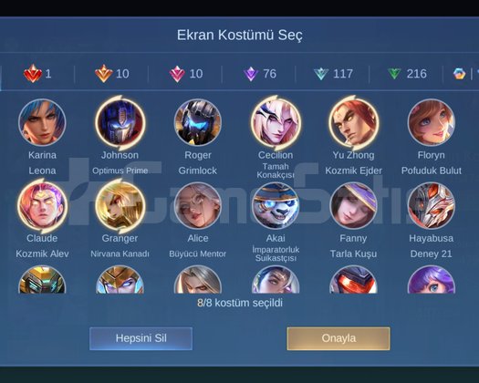 Çift sunuculu mega 5 hesap