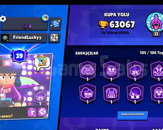 2019 Çıkışlı Dev Zirve60.000 Kupa hesap