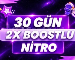 30 Gün Discord Nitro + 2x Boost !