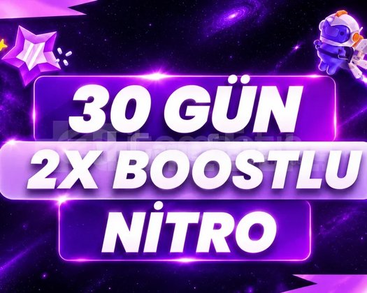 30 Gün Discord Nitro + 2x Boost !