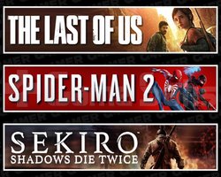 Last Of Us 1 +Spider-Man 2 +Sekiro