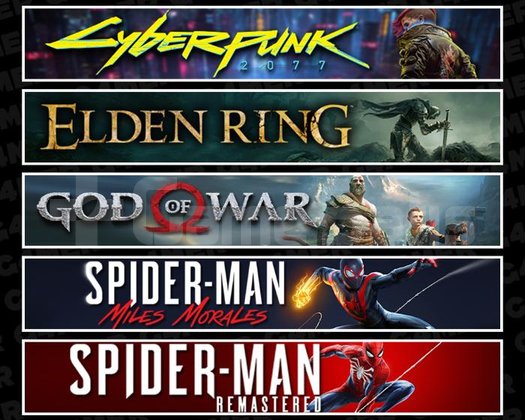Cyberpunk +Elden +GOW +Miles +Spider 1
